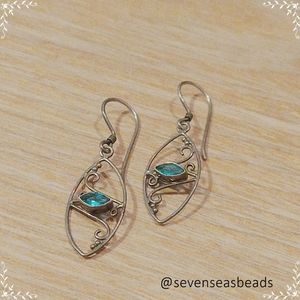 💘Handmade Sterling Silver Apatite Earrings